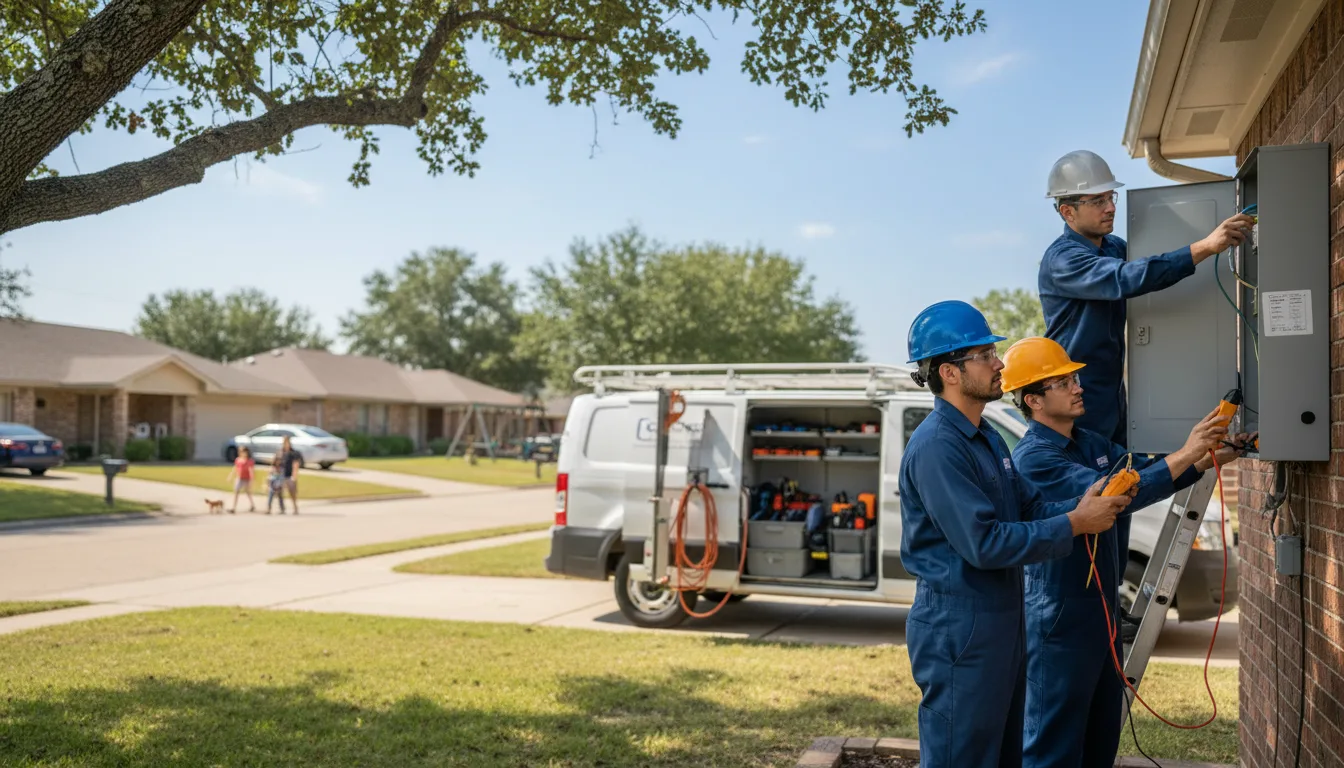 Certified electrician providing emergency electrical services in Cuney, TX